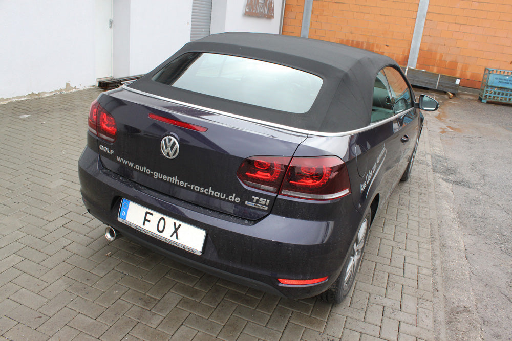 FOX VW Golf VI Cabrio Endschalldämpfer - 1x90 Typ 13