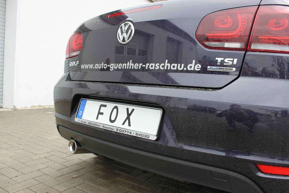 FOX VW Golf VI Cabrio Endschalldämpfer - 1x90 Typ 13