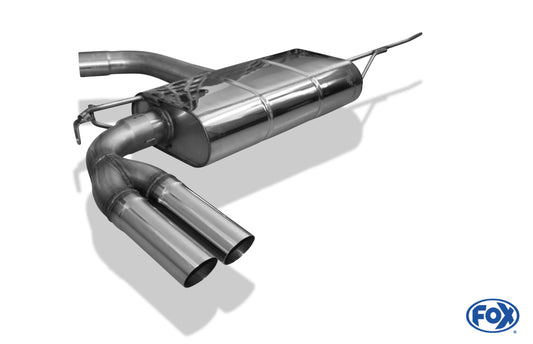 FOX VW Golf VI Endschalldämpfer - 2x63 Typ 14
