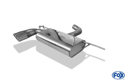 FOX Seat Leon 5F Endschalldämpfer einseitig - 2x80 Typ 16