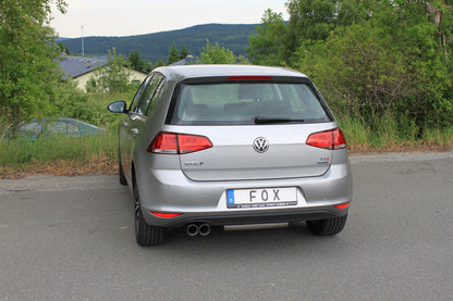 FOX VW Golf VII  - Einzelradaufhängung Endschalldämpfer einseitig - 2x80 Typ 25