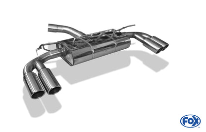 FOX VW Golf VII  - Einzelradaufhängung Endschalldämpfer rechts/links - 2x80 Typ 16 rechts/links