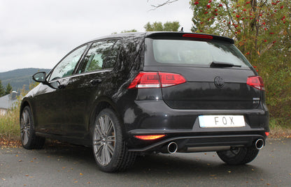 FOX VW Golf VII  - Einzelradaufhängung - GTI-Optik Endschalldämpfer rechts/links - 1x100 Typ 16 rechts/links