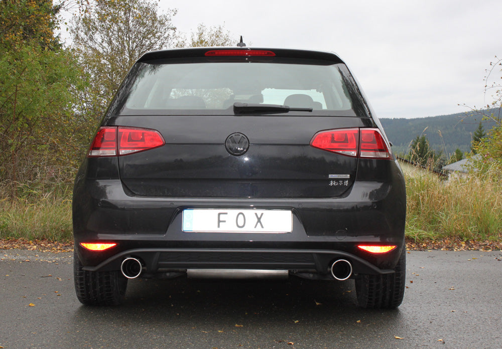 FOX VW Golf VII  - Einzelradaufhängung - GTI-Optik Endschalldämpfer rechts/links - 1x100 Typ 16 rechts/links