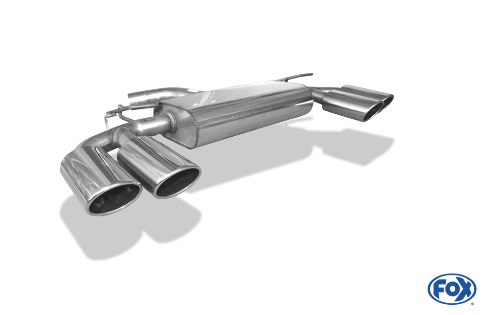 FOX VW Golf VII - starre Hinterachse - Golf R-Optik Endschalldämpfer rechts/links - 2x115x85 Typ 32 rechts/links