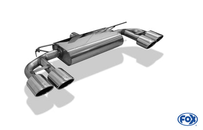 FOX VW Golf VII R - 4-Motion Endschalldämpfer rechts/links - 2x115x85 Typ 44 rechts/links