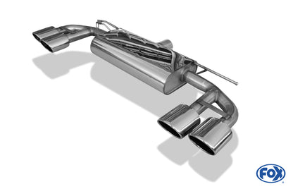 FOX VW Golf VII R - 4-Motion Facelift Endschalldämpfer rechts/links - 2x115x85 Typ 44 rechts/links