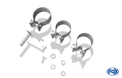 FOX VW Golf VII R - 4-Motion Facelift Endschalldämpfer rechts/links - 2x115x85 Typ 44 rechts/links