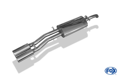 FOX VW Jetta II 19E Endschalldämpfer - 2x80 Typ 13