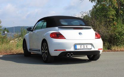 FOX VW Beetle 1,4l - 16 (5C) Coupe & Cabrio - Starre Hinterachse Endschalldämpfer einseitig - 2x90 Typ 16