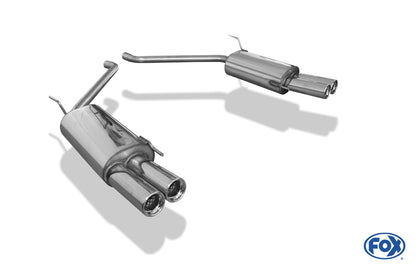 FOX VW Bus T4 Endschalldämpfer rechts/links - 2x80 Typ 13 rechts/links
