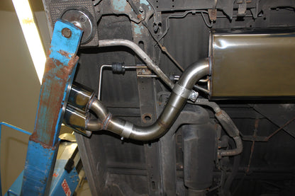 FOX VW T4 - 2,5l TDI Sidepipe bestehend aus End- und Vorschalldämpfer mit Ausgang an der Fahrerseite - 2x106x71 Typ 38