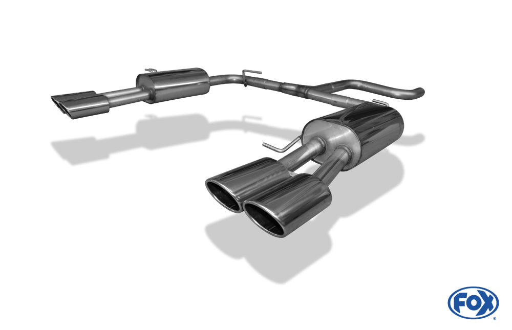 FOX VW Bus T5/ T6 Endschalldämpfer Ausgang rechts/links - 2x115x85 Typ 32 rechts/links