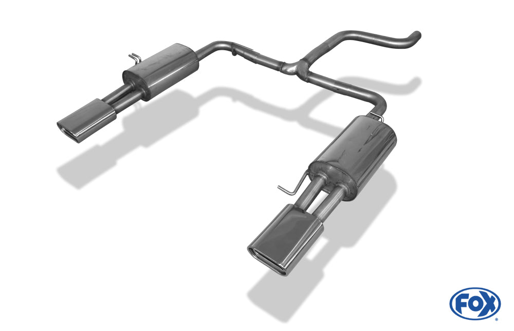 FOX VW Bus T5/ T6 Endschalldämpfer Ausgang rechts/links - 160x80 Typ 53 rechts/links