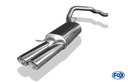 FOX VW Bus T5/ T6 Endschalldämpfer - 2x88x74 Typ 33