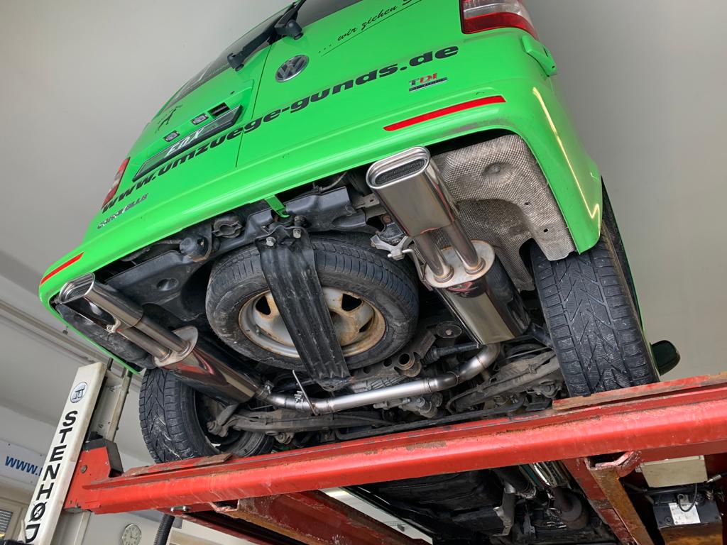 FOX VW Bus T5/ T6 4motion Endschalldämpfer Ausgang rechts/links - 160x80 Typ 53 rechts/links