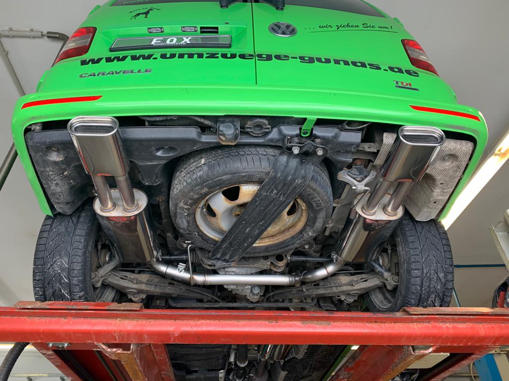 FOX VW Bus T5/ T6 4motion Endschalldämpfer Ausgang rechts/links - 160x80 Typ 53 rechts/links