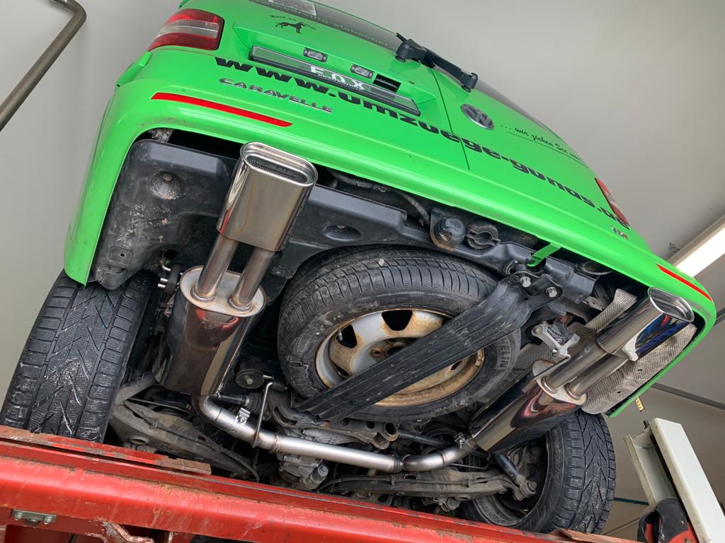 FOX VW Bus T5/ T6 4motion Endschalldämpfer Ausgang rechts/links - 160x80 Typ 53 rechts/links