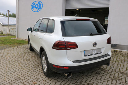 FOX VW Touareg Typ 7P Endrohrpaar zum Anstecken für den originalen Endschalldämpfer - 1x114 Typ 25 rechts/links