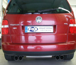 FOX VW Touran Endschalldämpfer Ausgang rechts/links  - 2x76 Typ 18 rechts/links