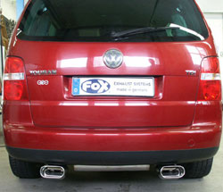 FOX VW Touran Endschalldämpfer Ausgang rechts/links - 160x80 Typ 53 rechts/links