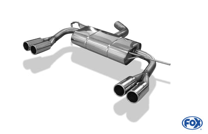 FOX VW Touran Cross GTD Endschalldämpfer Ausgang rechts/links - 2x76 Typ 12 rechts/links