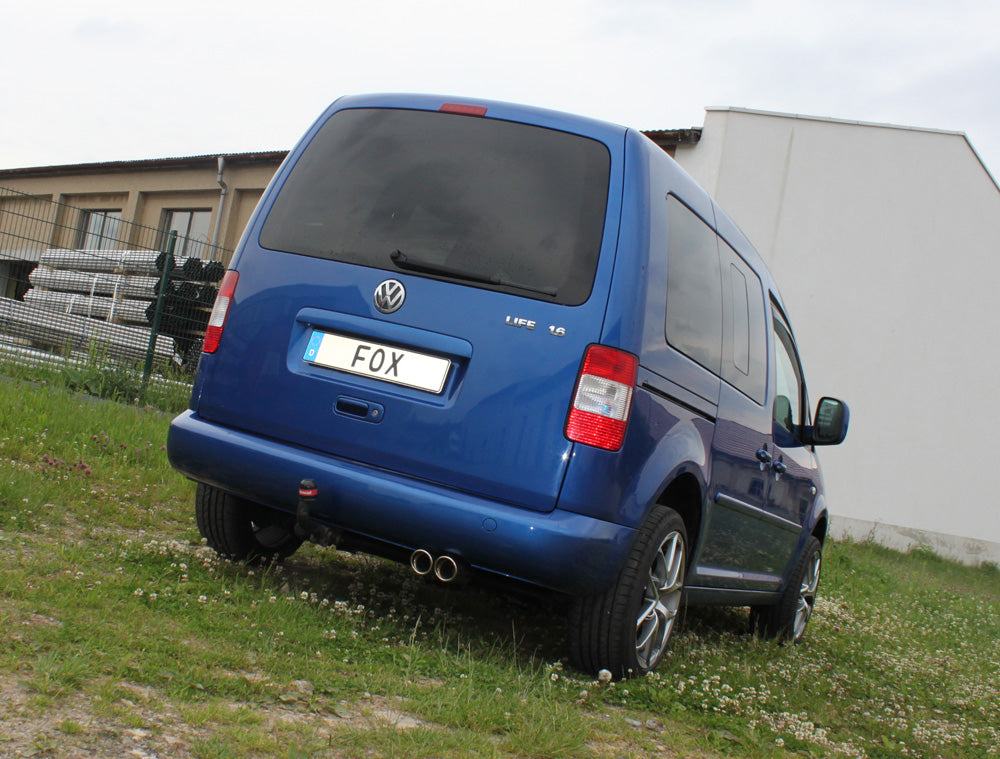 FOX VW Caddy III Endschalldämpfer einseitig - 2x80 Typ 17