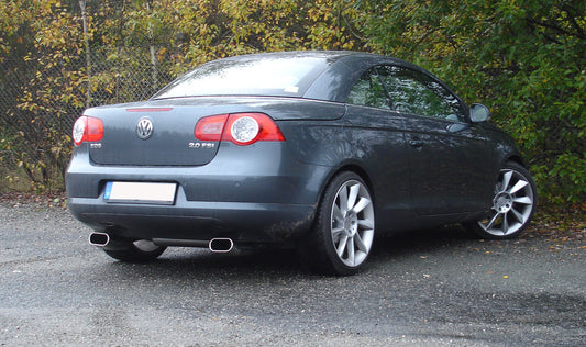 FOX VW Eos  1F Endschalldämpfer Ausgang rechts/links - 160x80 Typ 57 rechts/links