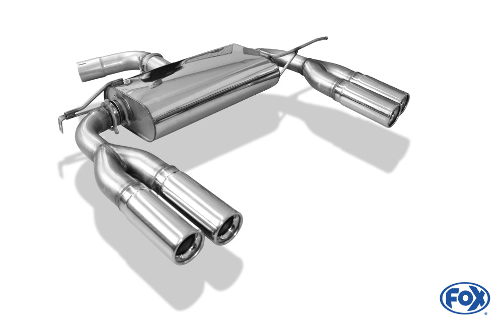 FOX VW EOS - 1F Endschalldämpfer einseitig - 2x76 Typ 13 rechts/links