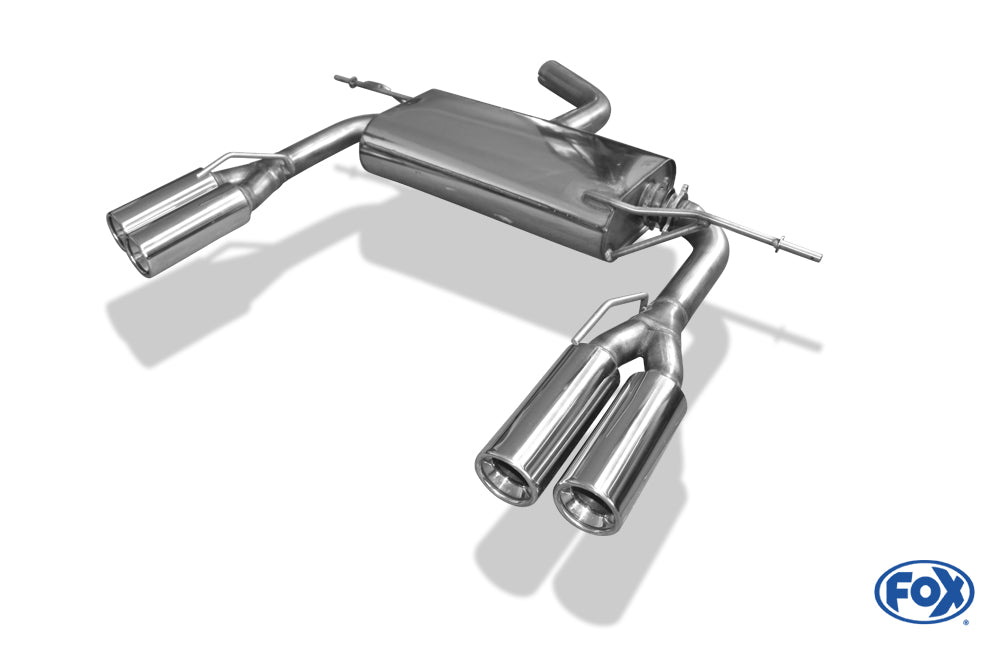 FOX VW Eos V6 Endschalldämpfer Ausgang rechts/links - 2x80 Typ 13 rechts/links