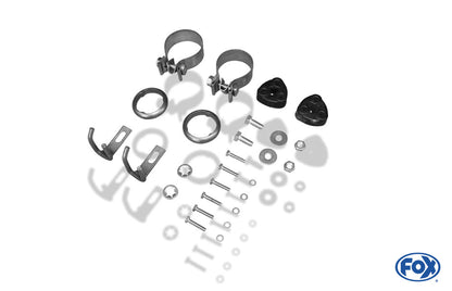 FOX VW Eos V6 Endschalldämpfer Ausgang rechts/links - 2x80 Typ 13 rechts/links