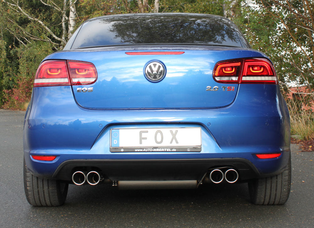 FOX VW Eos 1F - Facelift - 2,0l Endschalldämpfer rechts/links - 2x80 Typ 16 rechts/links