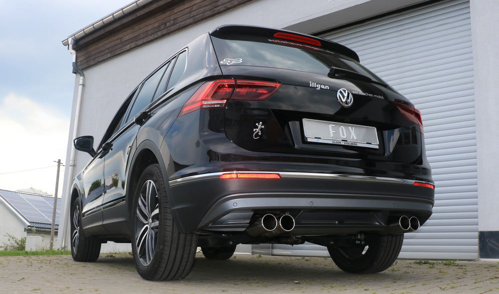 FOX VW Tiguan II Benzin - 4motion Endschalldämpfer Ausgang rechts/links - 2x90 Typ 12 rechts/links