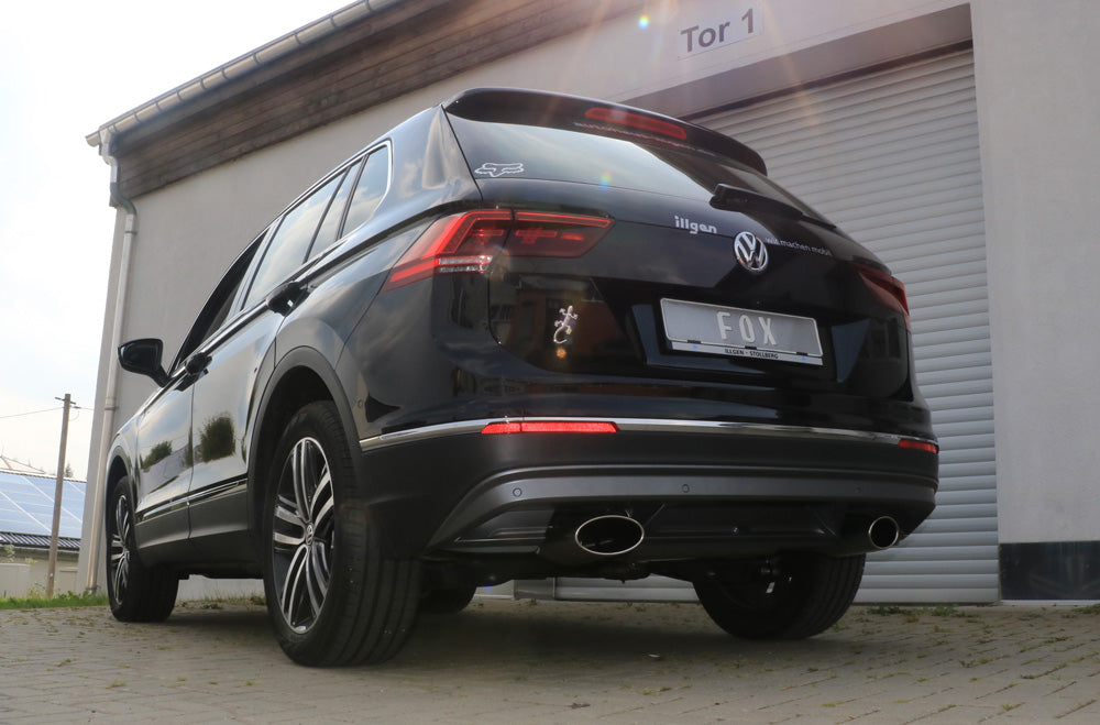 FOX VW Tiguan II Benzin - 4motion Endschalldämpfer Ausgang rechts/links - 160x90 Typ 38 rechts/links