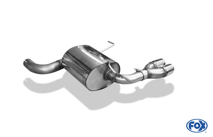 FOX VW Tiguan II Diesel - 4motion Endschalldämpfer - 2x80 Typ 16