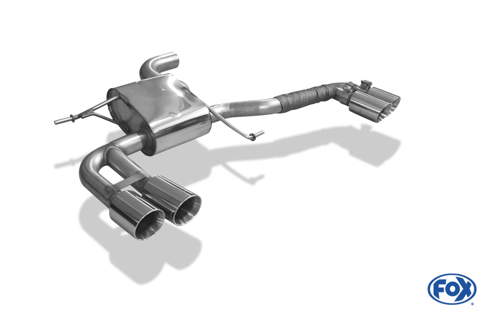 FOX VW Tiguan II Diesel - 4motion Endschalldämpfer quer - 2x80 Typ 25 rechts/links