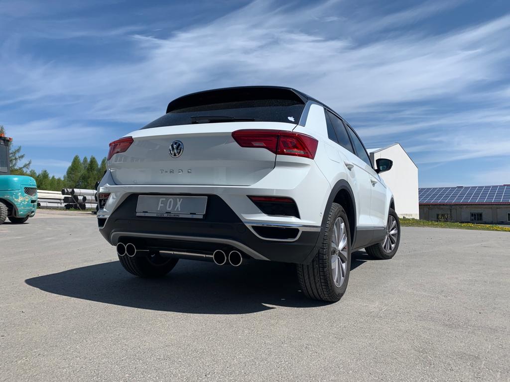 FOX VW T-Roc - Frontantrieb Endschalldämpfer rechts/links - 2x90 Typ 16 rechts/links