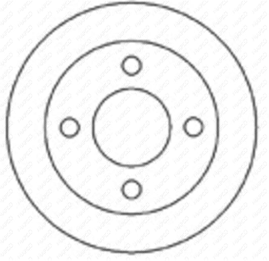 MAPCO Bremsscheibe Hinterachse  45503