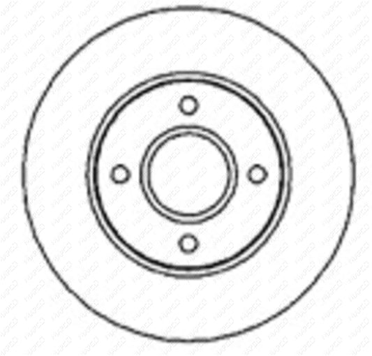 MAPCO Bremsscheibe Vorderachse  15817