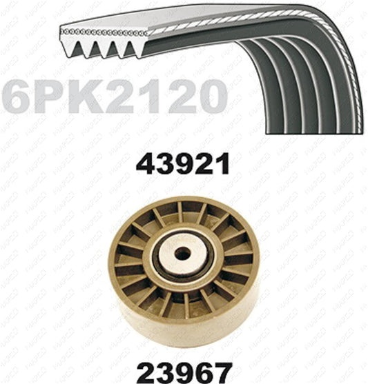 MAPCO Keilrippenriemensatz 23921