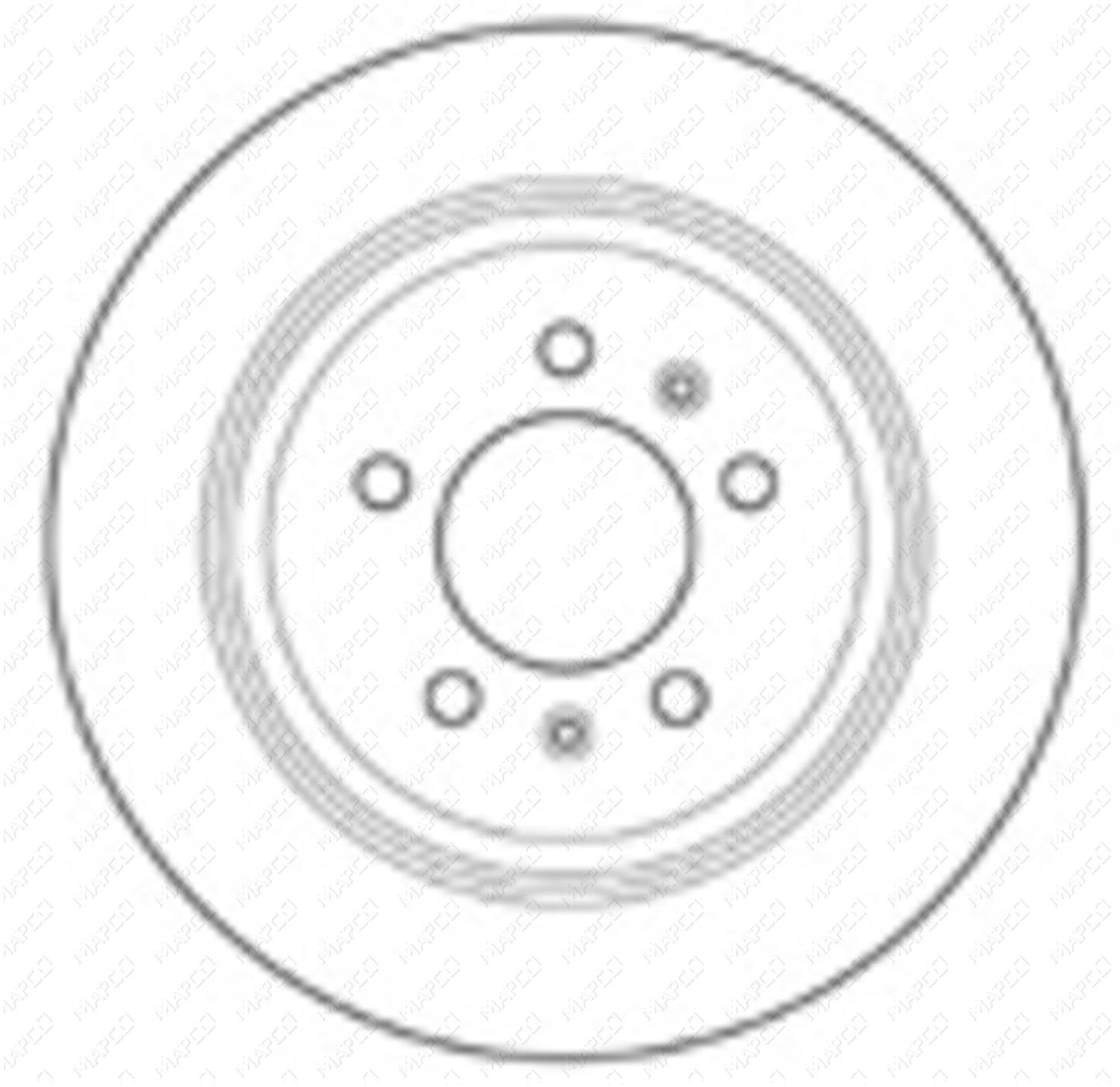 MAPCO Bremsscheibe Hinterachse  15323
