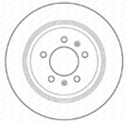 MAPCO Bremsscheibe Hinterachse  15323