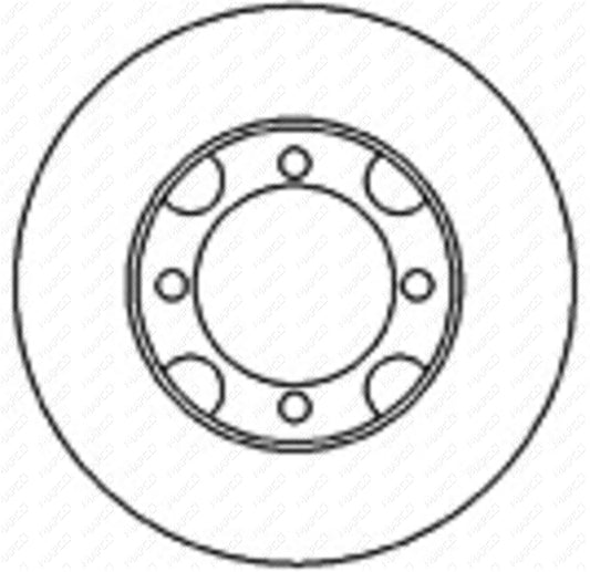 MAPCO Bremsscheibe Vorderachse  25508
